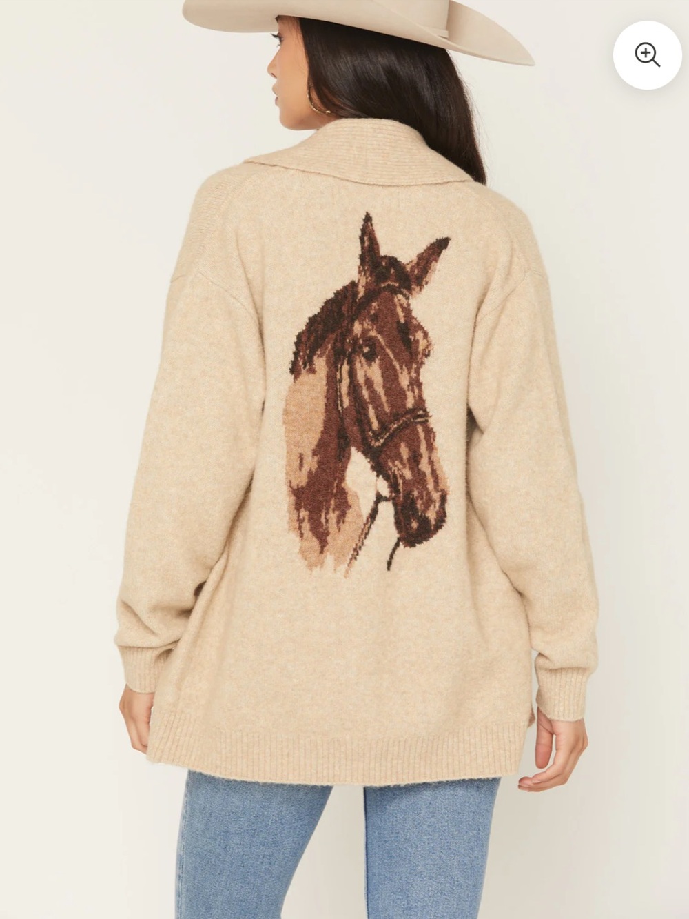 Idyllwind Spartan Horse Western Equestrian Cardigan Sweater Small